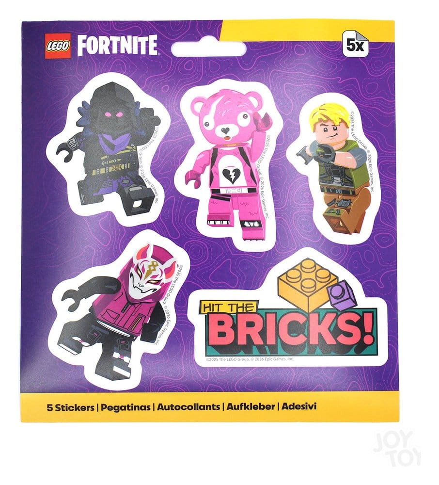 LEGO Fortnite Klistermärkeset Slå Loss (5-pack) – Officiellt Licensierade Klistermärken