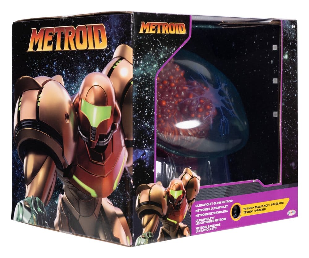 Världen av Nintendo Metroid Prime Actionfigur Metroid Ultraviolet Glow 15 cm Jakks Pacific