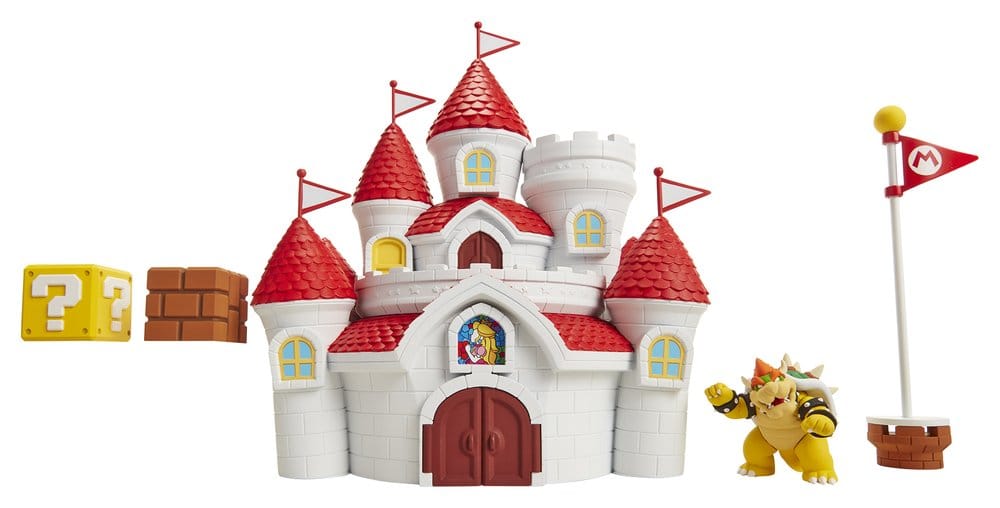 Världen av Nintendo Leksakssats Super Mario Svampkungariket Slott Jakks Pacific