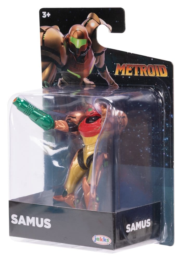 Världen av Nintendo Metroid Actionfigur Samus 6 cm Jakks Pacific