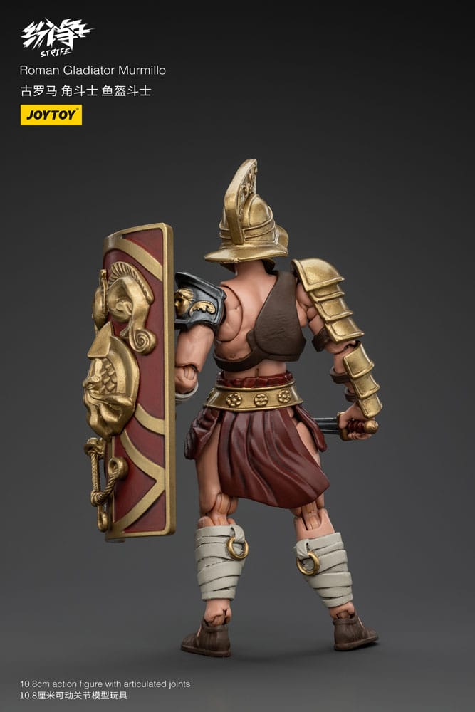 Strife Action Figure 1/18 Romersk Gladiator Murmillo 11 cm Joy Toy (CN)