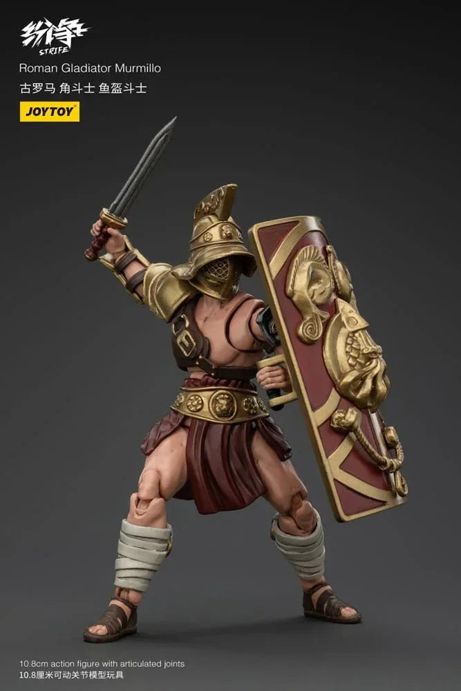 Strife Action Figure 1/18 Romersk Gladiator Murmillo 11 cm Joy Toy (CN)