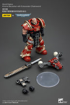 Warhammer 40k Actionfigur 1/18 World Eaters Khorne Berzerker med Eviscerator Chainsword 13 cm Joy Toy (CN)
