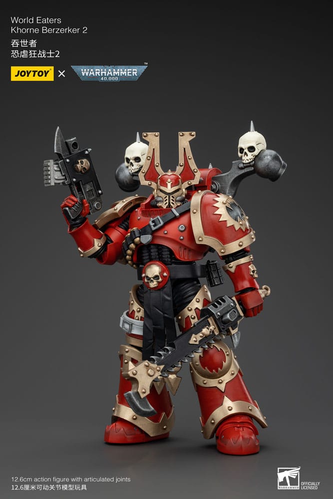 Warhammer 40k Actionfigur 1/18 World Eaters Khorne Berzerker 13 cm Joy Toy (CN)