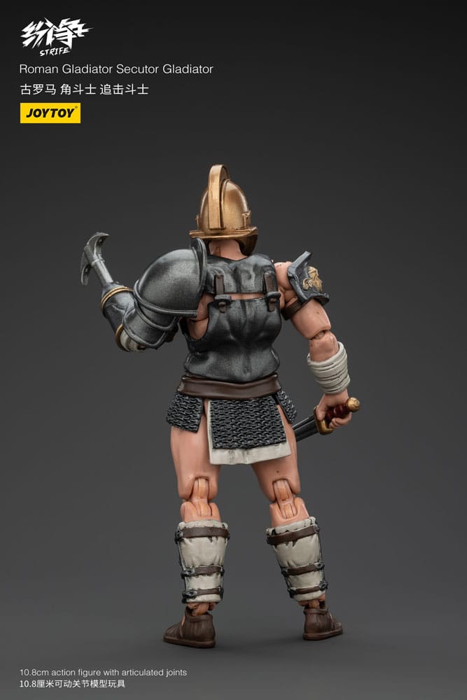 Strife Action Figure 1/18 Romersk Gladiator Secutor 11 cm Joy Toy (CN)