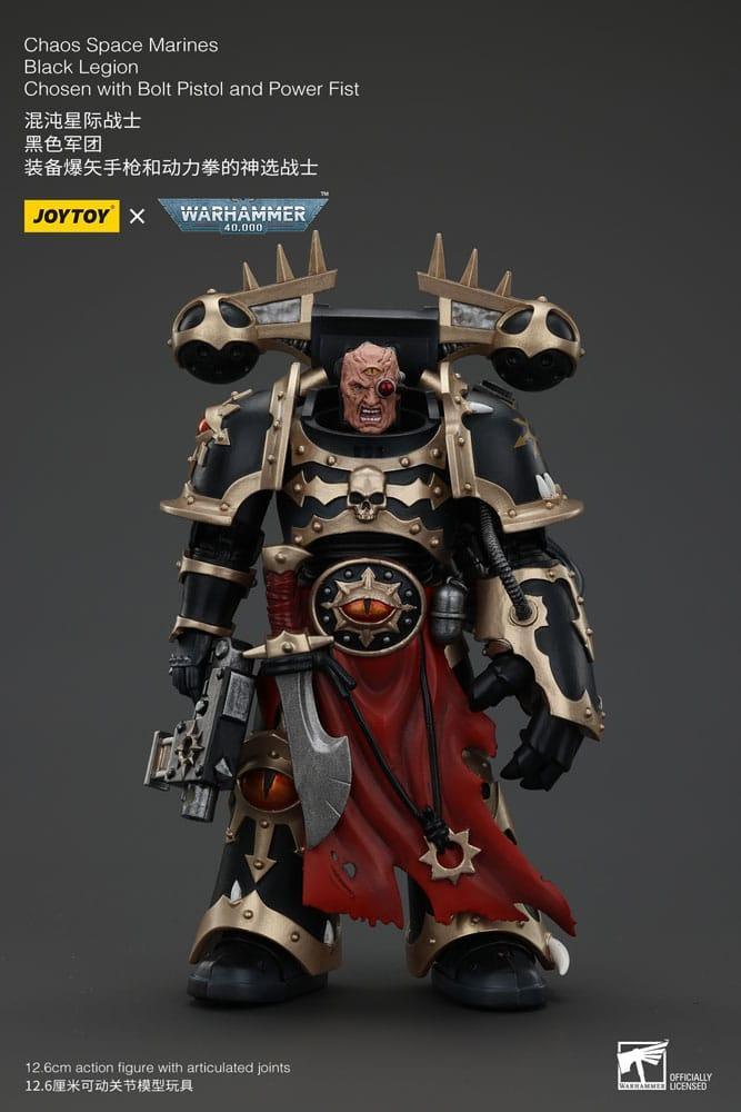 Warhammer 40k Actionfigur Chaos Space Marines Black Legion Chosen Joy Toy (CN)