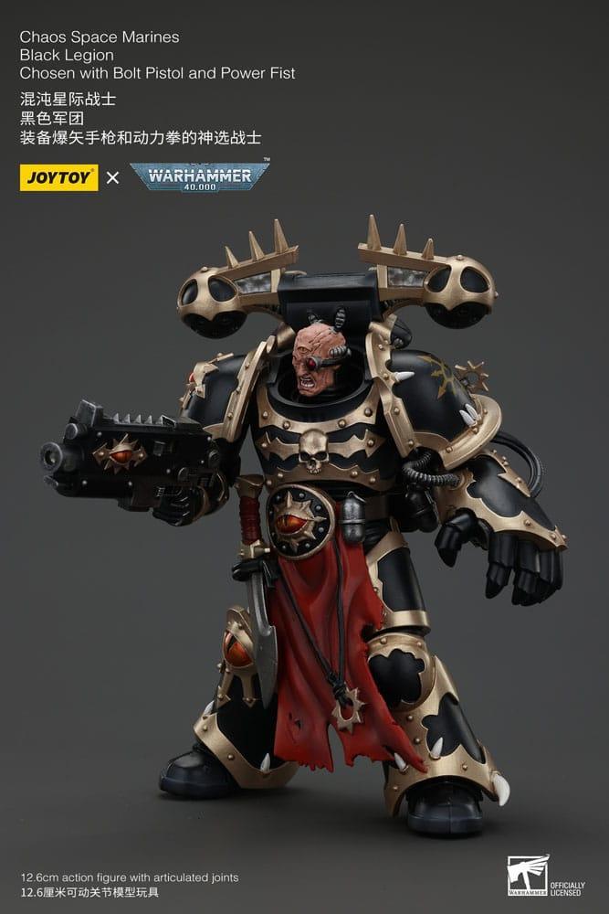 Warhammer 40k Actionfigur Chaos Space Marines Black Legion Chosen Joy Toy (CN)