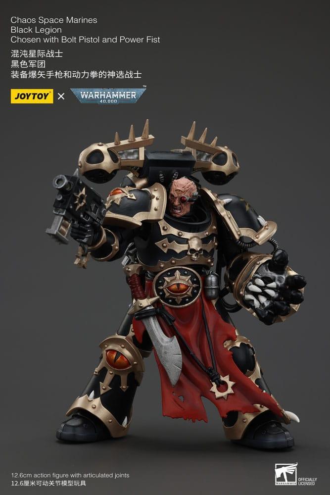 Warhammer 40k Actionfigur Chaos Space Marines Black Legion Chosen Joy Toy (CN)