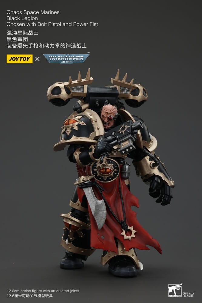 Warhammer 40k Actionfigur Chaos Space Marines Black Legion Chosen Joy Toy (CN)