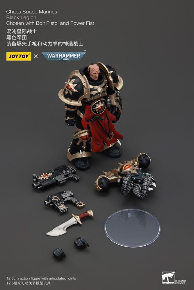 Warhammer 40k Actionfigur Chaos Space Marines Black Legion Chosen Joy Toy (CN)