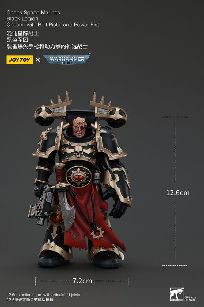 Warhammer 40k Actionfigur Chaos Space Marines Black Legion Chosen Joy Toy (CN)