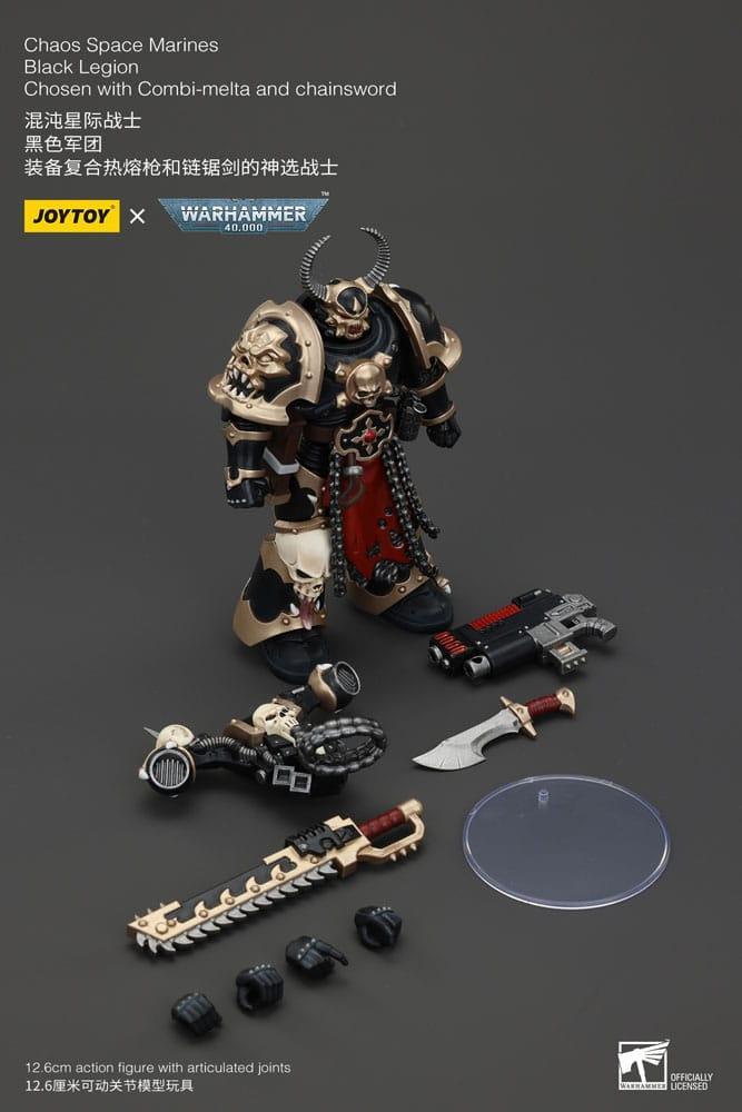 Warhammer 40k Actionfigur Chaos Space Marines Black Legion Chosen Joy Toy (CN)
