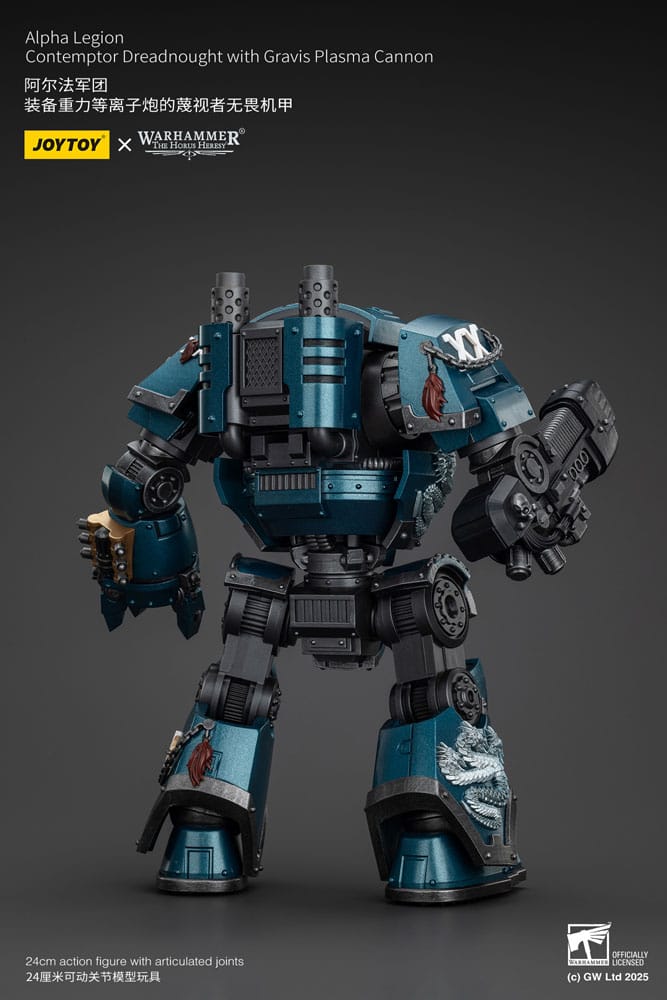 Warhammer The Horus Heresy Action Figur Alpha Legion Contemptor Dreadnought med Gravis Plasma Cannon 25 cm Joy Toy (CN)