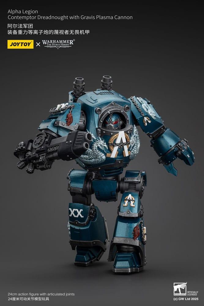 Warhammer The Horus Heresy Action Figur Alpha Legion Contemptor Dreadnought med Gravis Plasma Cannon 25 cm Joy Toy (CN)
