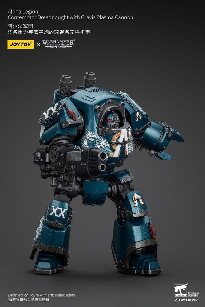 Warhammer The Horus Heresy Action Figur Alpha Legion Contemptor Dreadnought med Gravis Plasma Cannon 25 cm Joy Toy (CN)
