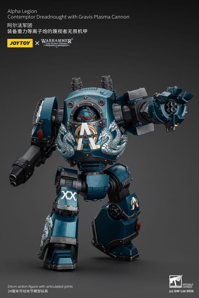 Warhammer The Horus Heresy Action Figur Alpha Legion Contemptor Dreadnought med Gravis Plasma Cannon 25 cm Joy Toy (CN)