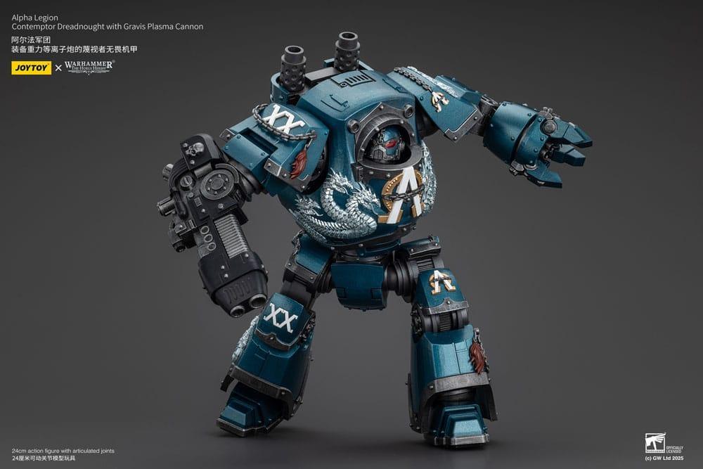 Warhammer The Horus Heresy Action Figur Alpha Legion Contemptor Dreadnought med Gravis Plasma Cannon 25 cm Joy Toy (CN)