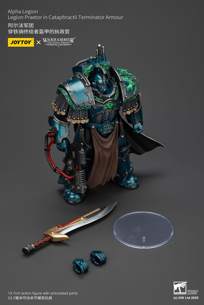 Warhammer The Horus Heresy Action Figur Alpha Legion Legion Praetor i Cataphractii Terminator Armour - 18 cm Joy Toy (CN)