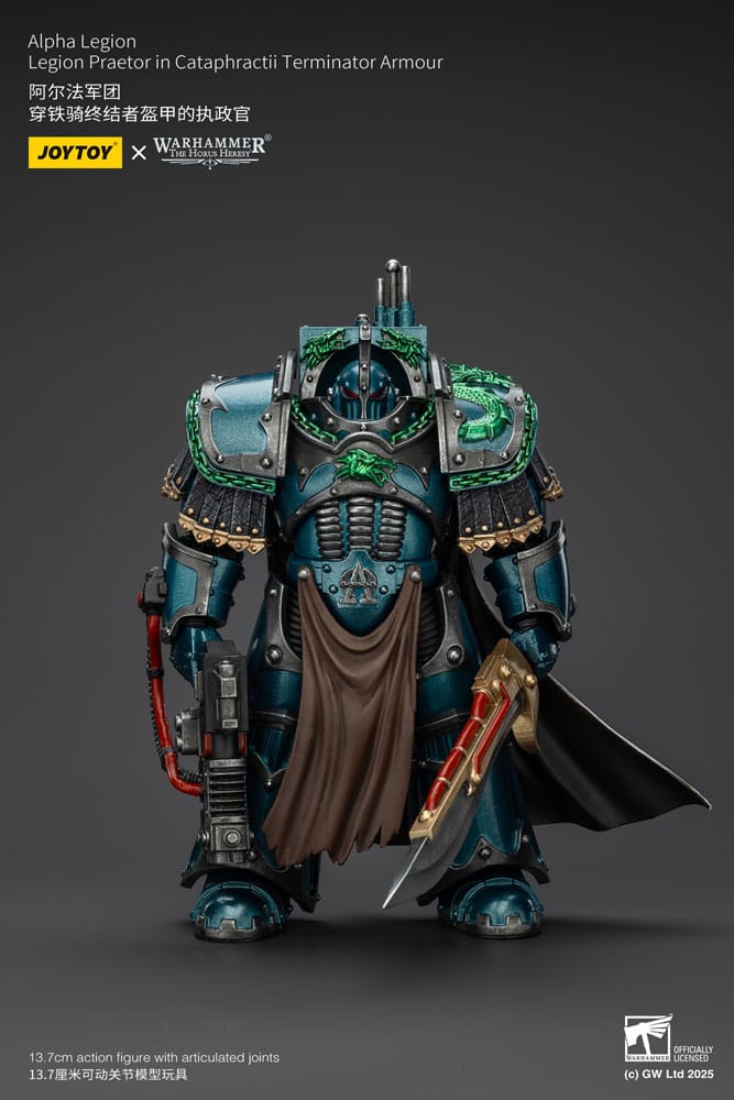 Warhammer The Horus Heresy Action Figur Alpha Legion Legion Praetor i Cataphractii Terminator Armour - 18 cm Joy Toy (CN)