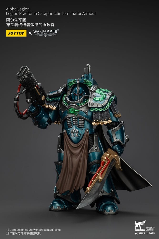 Warhammer The Horus Heresy Action Figur Alpha Legion Legion Praetor i Cataphractii Terminator Armour - 18 cm Joy Toy (CN)