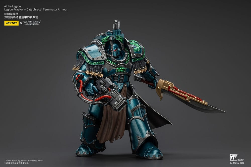 Warhammer The Horus Heresy Action Figur Alpha Legion Legion Praetor i Cataphractii Terminator Armour - 18 cm Joy Toy (CN)