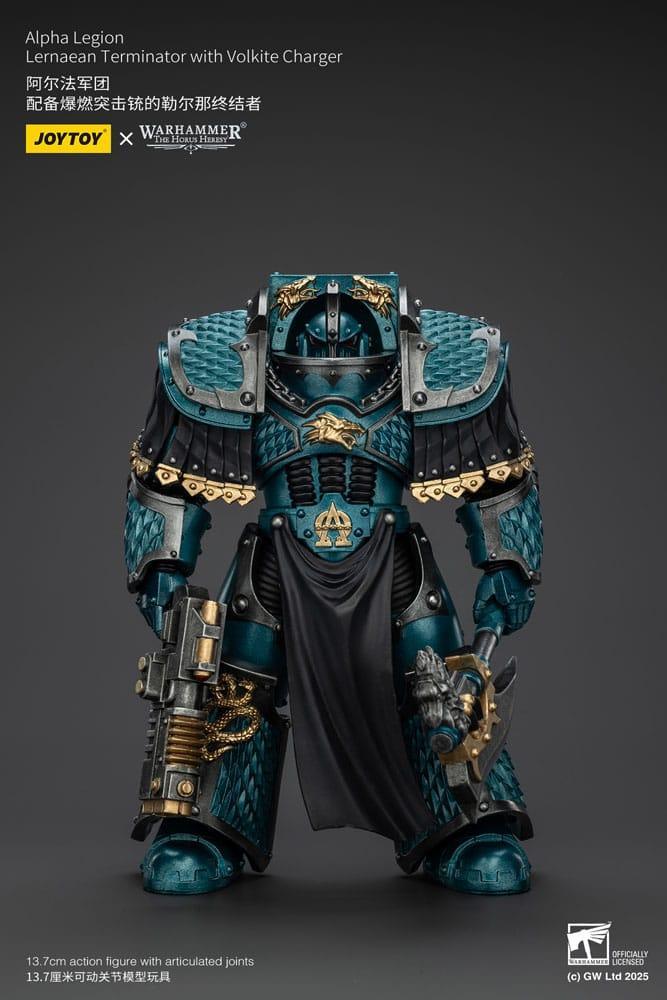 Warhammer The Horus Heresy Action Figur Alpha Legion Lernaean Terminator med Volkite Charger 20 cm Joy Toy (CN)