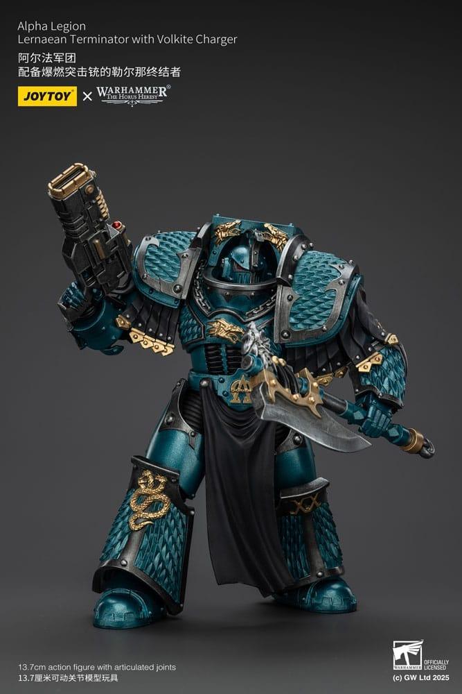 Warhammer The Horus Heresy Action Figur Alpha Legion Lernaean Terminator med Volkite Charger 20 cm Joy Toy (CN)