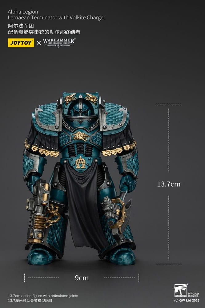 Warhammer The Horus Heresy Action Figur Alpha Legion Lernaean Terminator med Volkite Charger 20 cm Joy Toy (CN)