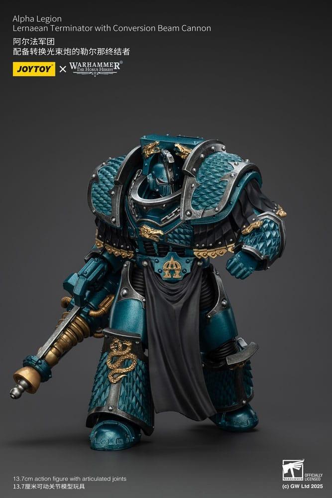 Warhammer The Horus Heresy Action Figur Alpha Legion Lernaean Terminator med Conversion Beam Cannon 20 cm Joy Toy (CN)