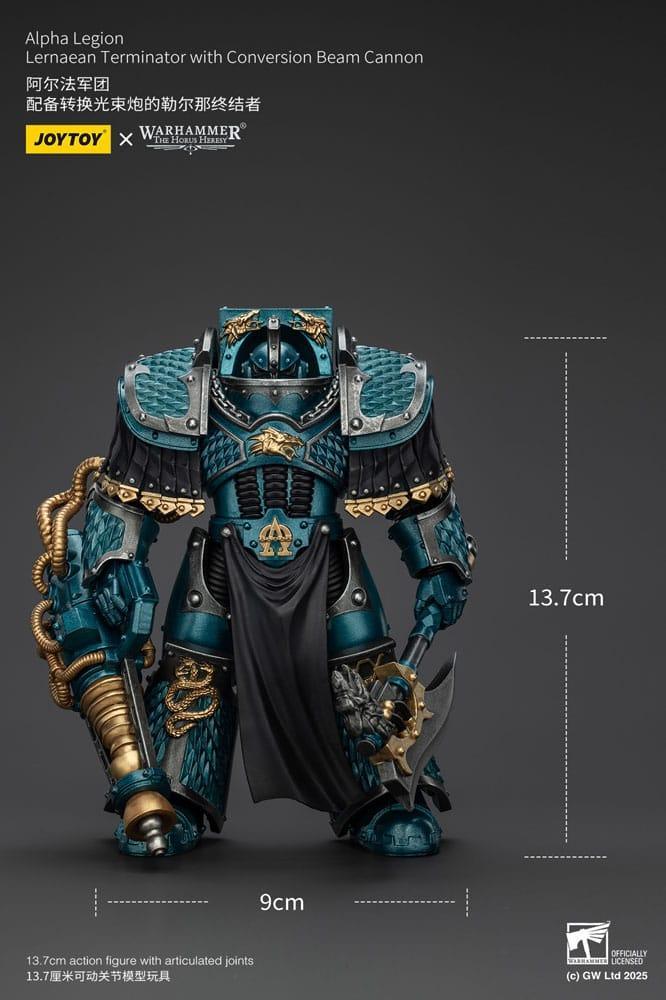 Warhammer The Horus Heresy Action Figur Alpha Legion Lernaean Terminator med Conversion Beam Cannon 20 cm Joy Toy (CN)