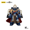Warhammer 40k Action Figur Ultramarines Marneus Calgar Chapter Master med MKX Gravis Armour och Gauntlets of Ultramar 20 cm Joy Toy (CN)