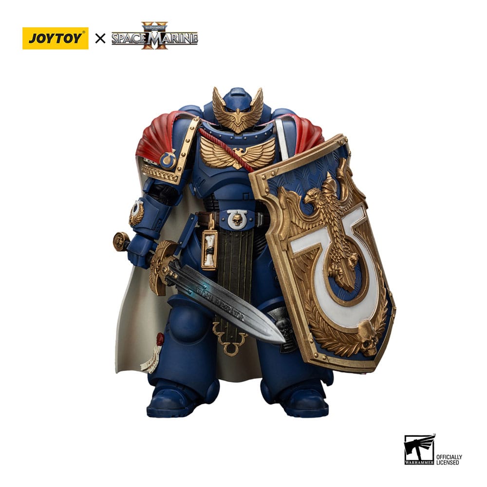 Warhammer 40k Action Figur Ultramarines Victrix Honour Guard med Storm Shield och Power Sword 20 cm Joy Toy (CN)