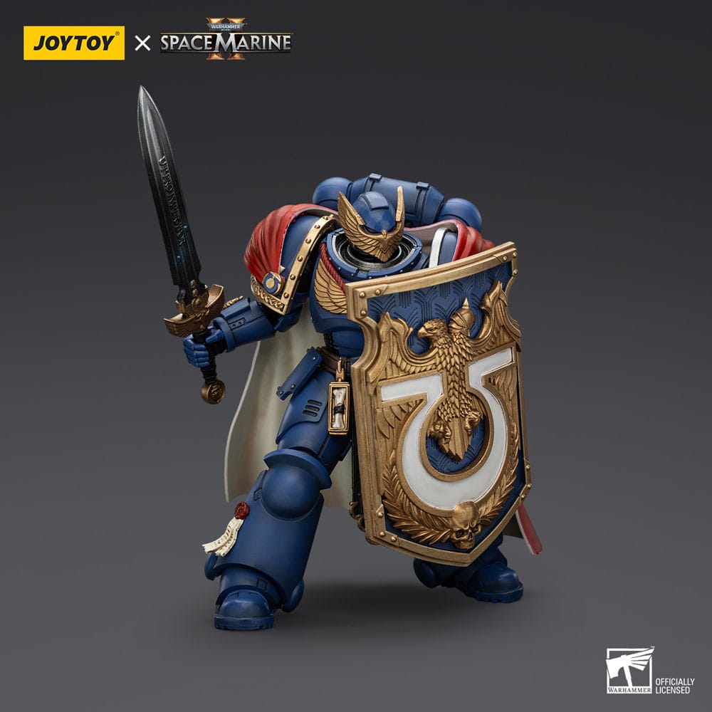 Warhammer 40k Action Figur Ultramarines Victrix Honour Guard med Storm Shield och Power Sword 20 cm Joy Toy (CN)