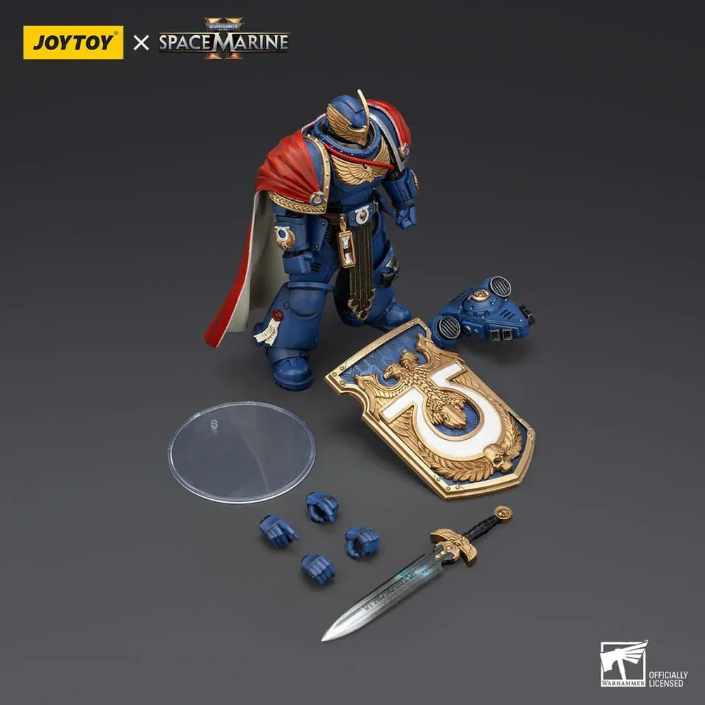 Warhammer 40k Action Figur Ultramarines Victrix Honour Guard med Storm Shield och Power Sword 20 cm Joy Toy (CN)