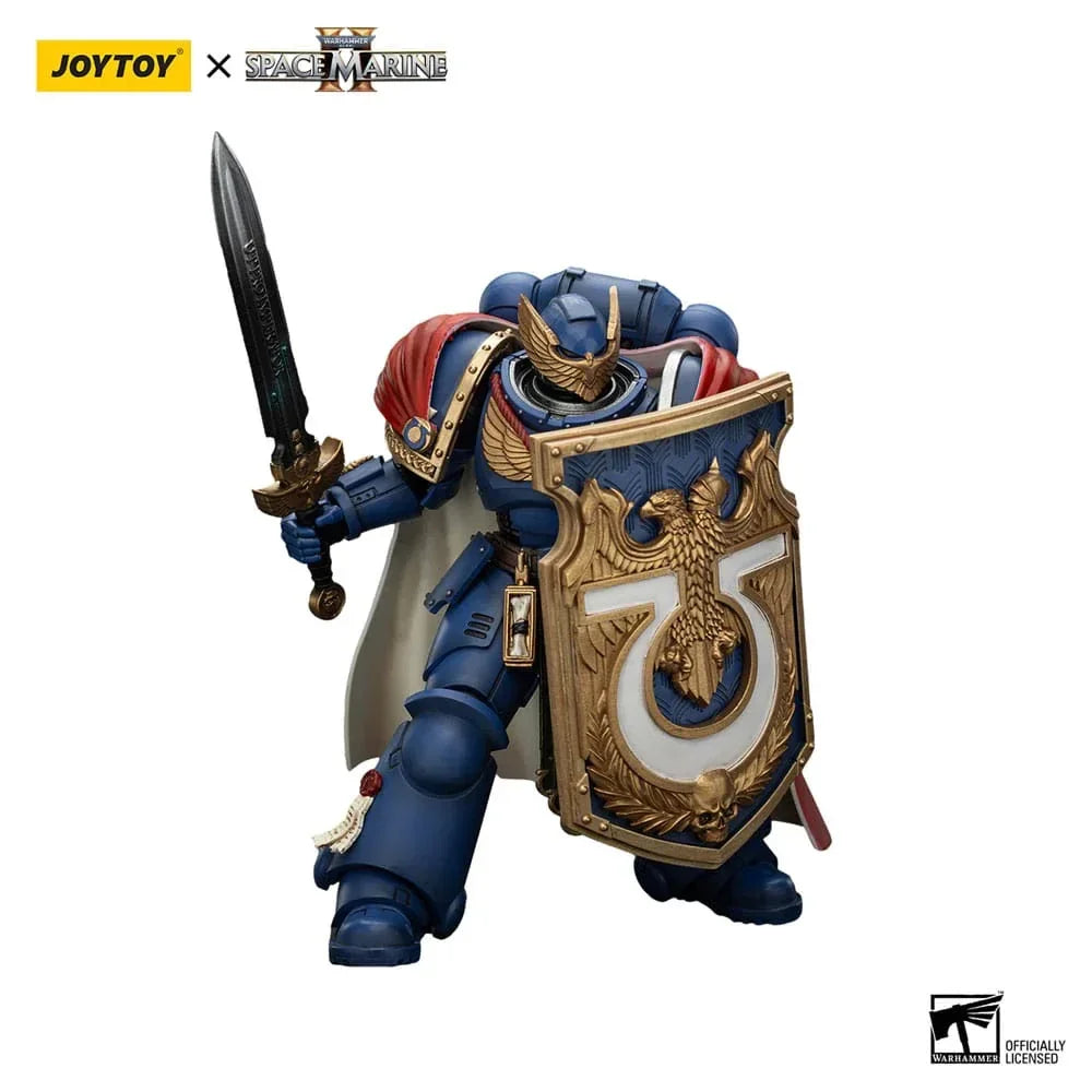 Warhammer 40k Action Figur Ultramarines Victrix Honour Guard med Storm Shield och Power Sword 20 cm Joy Toy (CN)