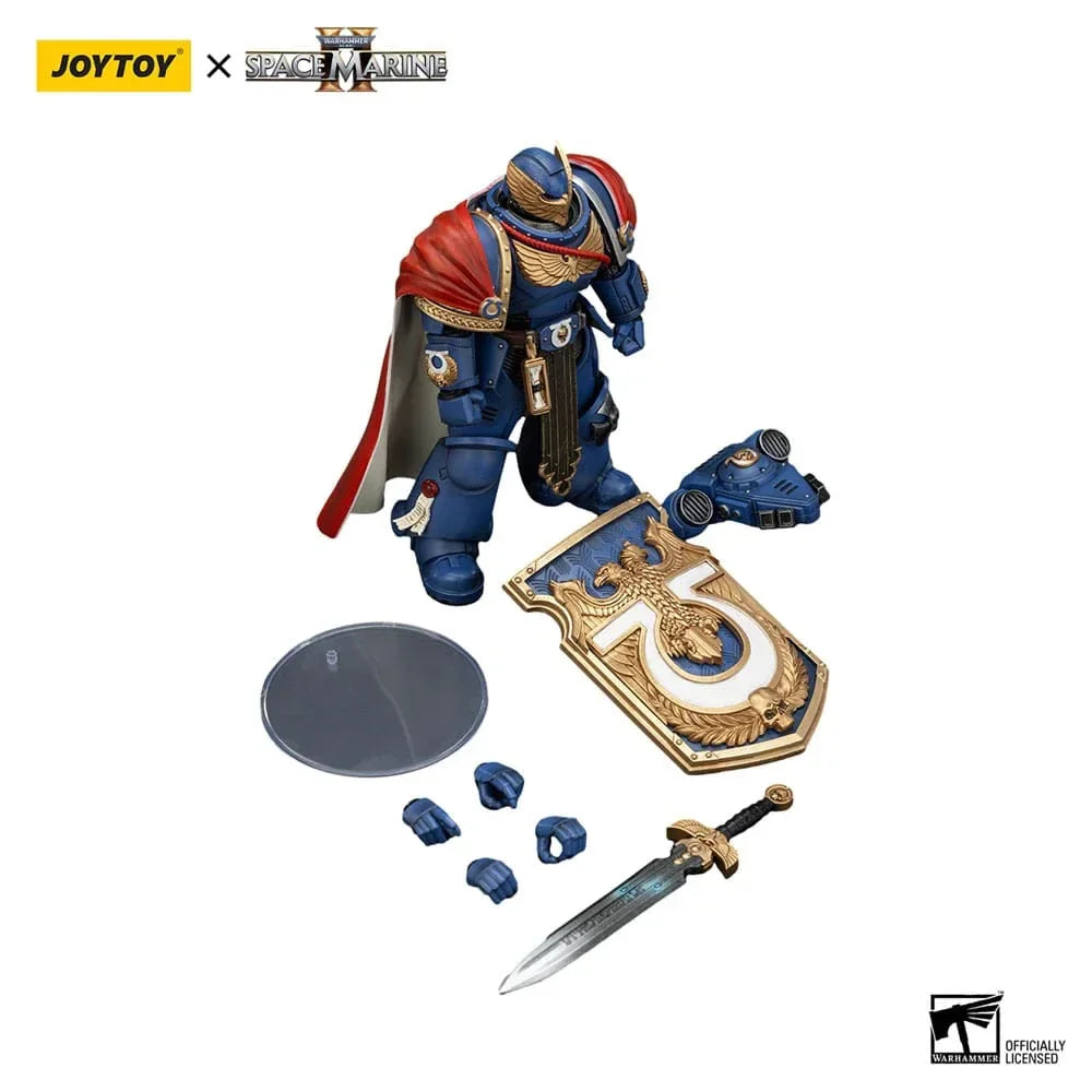 Warhammer 40k Action Figur Ultramarines Victrix Honour Guard med Storm Shield och Power Sword 20 cm Joy Toy (CN)