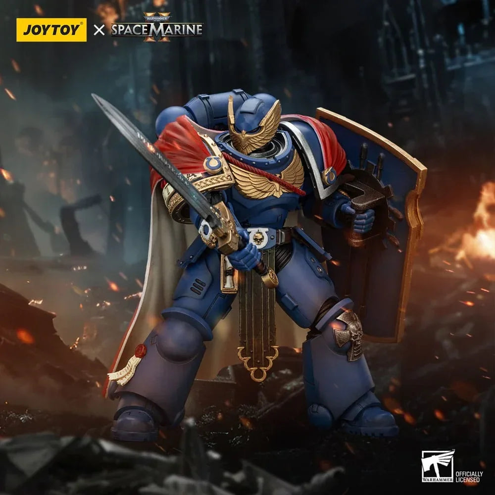 Warhammer 40k Action Figur Ultramarines Victrix Honour Guard med Storm Shield och Power Sword 20 cm Joy Toy (CN)