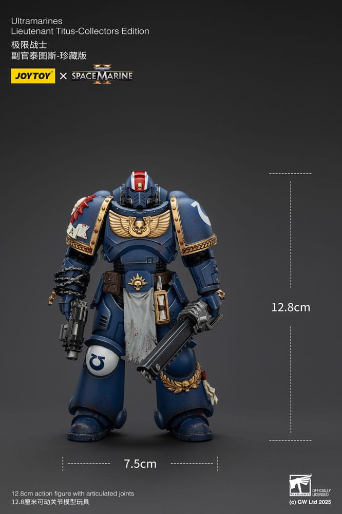 Warhammer 40,000: Space Marine 2 Action Figur Ultramarines Lieutenant Titus Collectors Edition 13 cm Joy Toy (CN)