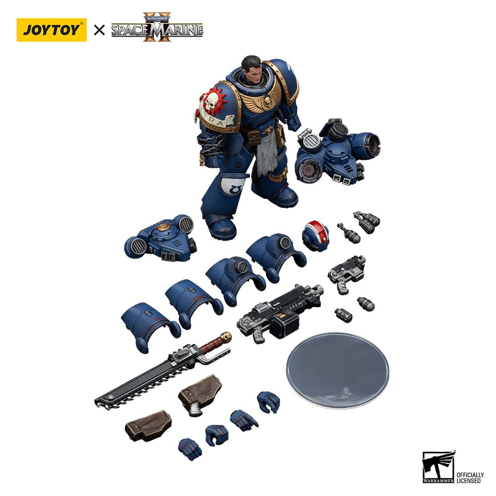 Warhammer 40,000: Space Marine 2 Action Figur Ultramarines Lieutenant Titus Collectors Edition 13 cm Joy Toy (CN)