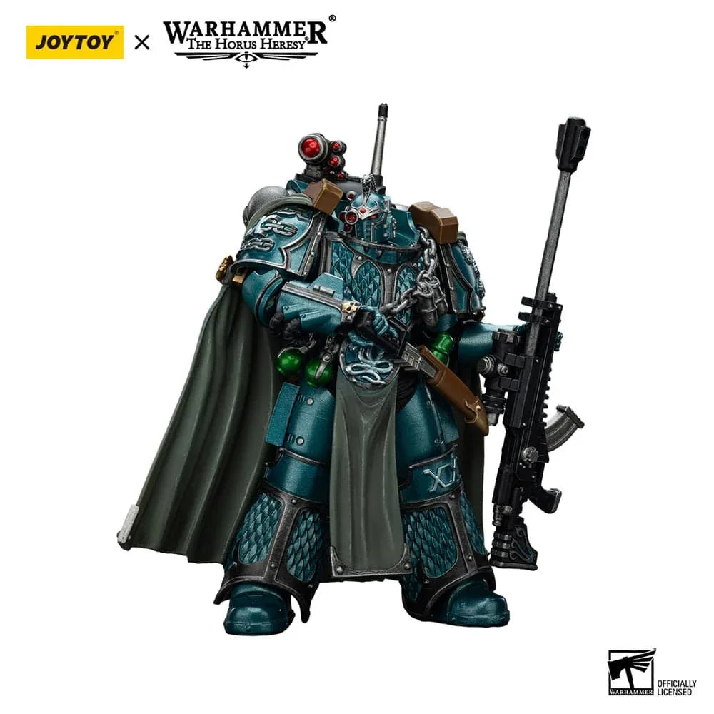 Warhammer The Horus Heresy Action Figur Alpha Legion Exodus – The One who is Many med Sniper Rifle och Power Dagger 20 cm Joy Toy (CN)