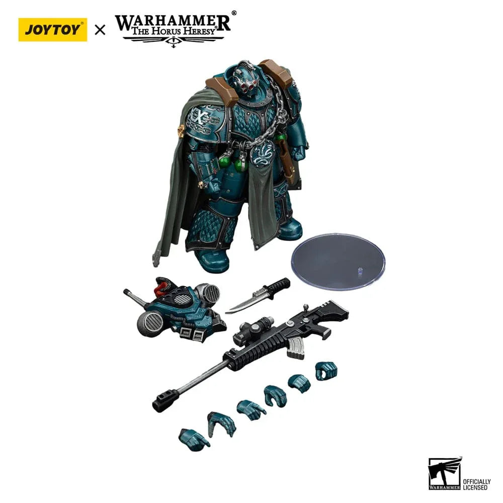 Warhammer The Horus Heresy Action Figur Alpha Legion Exodus – The One who is Many med Sniper Rifle och Power Dagger 20 cm Joy Toy (CN)
