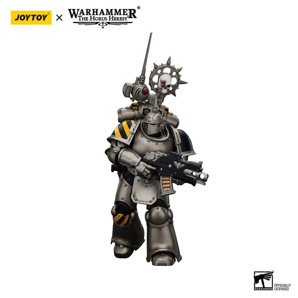 Warhammer The Horus Heresy Action Figur 1/18 Iron Warriors MKIII Tactical Legionary med Nuncio-vox 12 cm Joy Toy (CN)