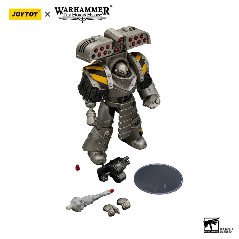 Warhammer The Horus Heresy Action Figur 1/18 Iron Warriors Tyrant Siege Master Terminator med Raketskytt 14 cm Joy Toy (CN)