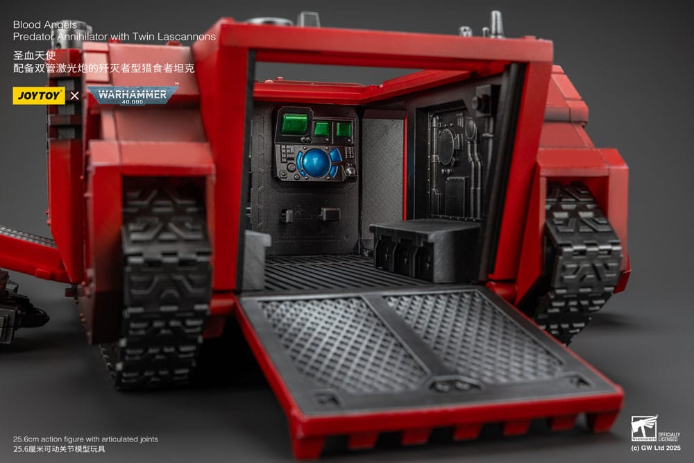 Warhammer 40k Action Figur 1/18 Blood Angels Predator Annihilator med Två Lascannons 26 cm Joy Toy (CN)