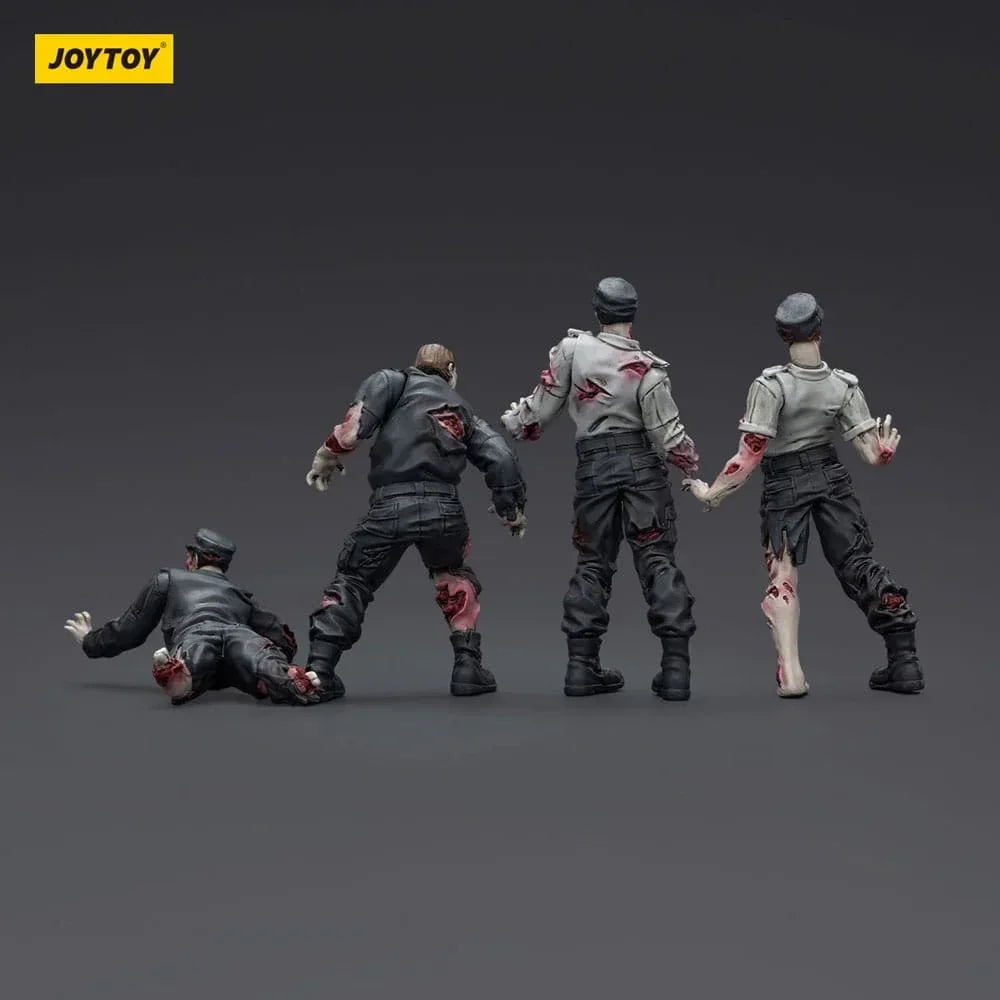 Zombie Dark Source Action Figurr 4-Pack Security Guards 8 cm Joy Toy (CN)