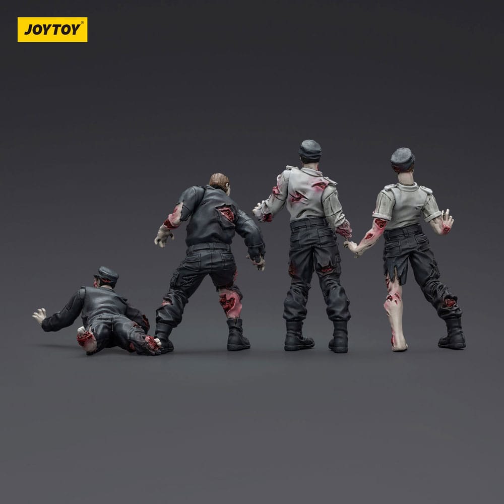 Zombie Dark Source Action Figurr 4-Pack Security Guards 8 cm Joy Toy (CN)