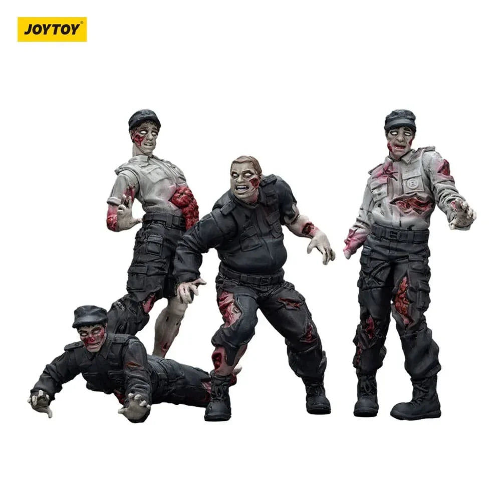 Zombie Dark Source Action Figurr 4-Pack Security Guards 8 cm Joy Toy (CN)
