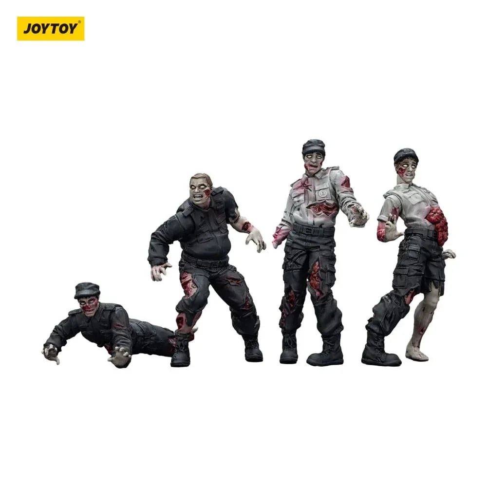Zombie Dark Source Action Figurr 4-Pack Security Guards 8 cm Joy Toy (CN)