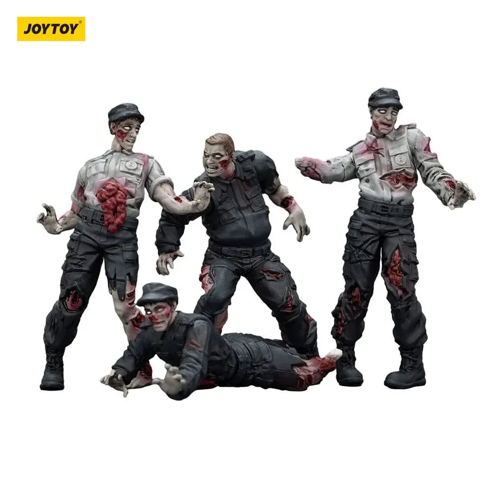 Zombie Dark Source Action Figurr 4-Pack Security Guards 8 cm Joy Toy (CN)