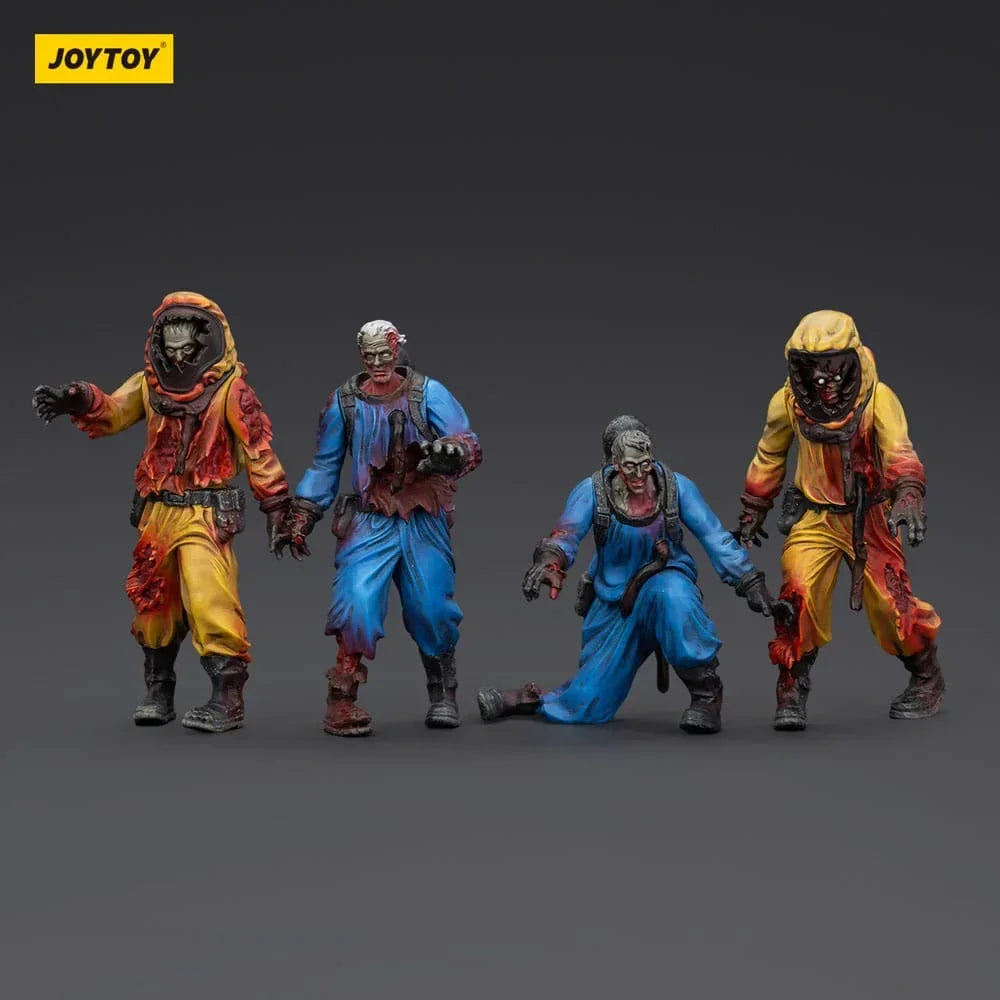 Zombie Dark Source Action Figurr 4-Pack Biochemical Lab Team 8 cm Joy Toy (CN)